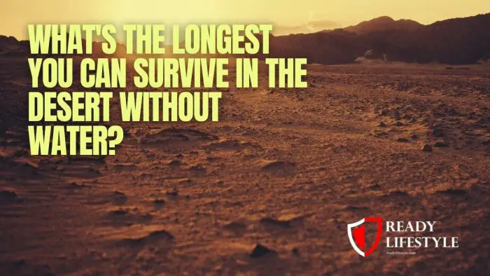 What's the Longest You Can Survive in the Desert Without Water